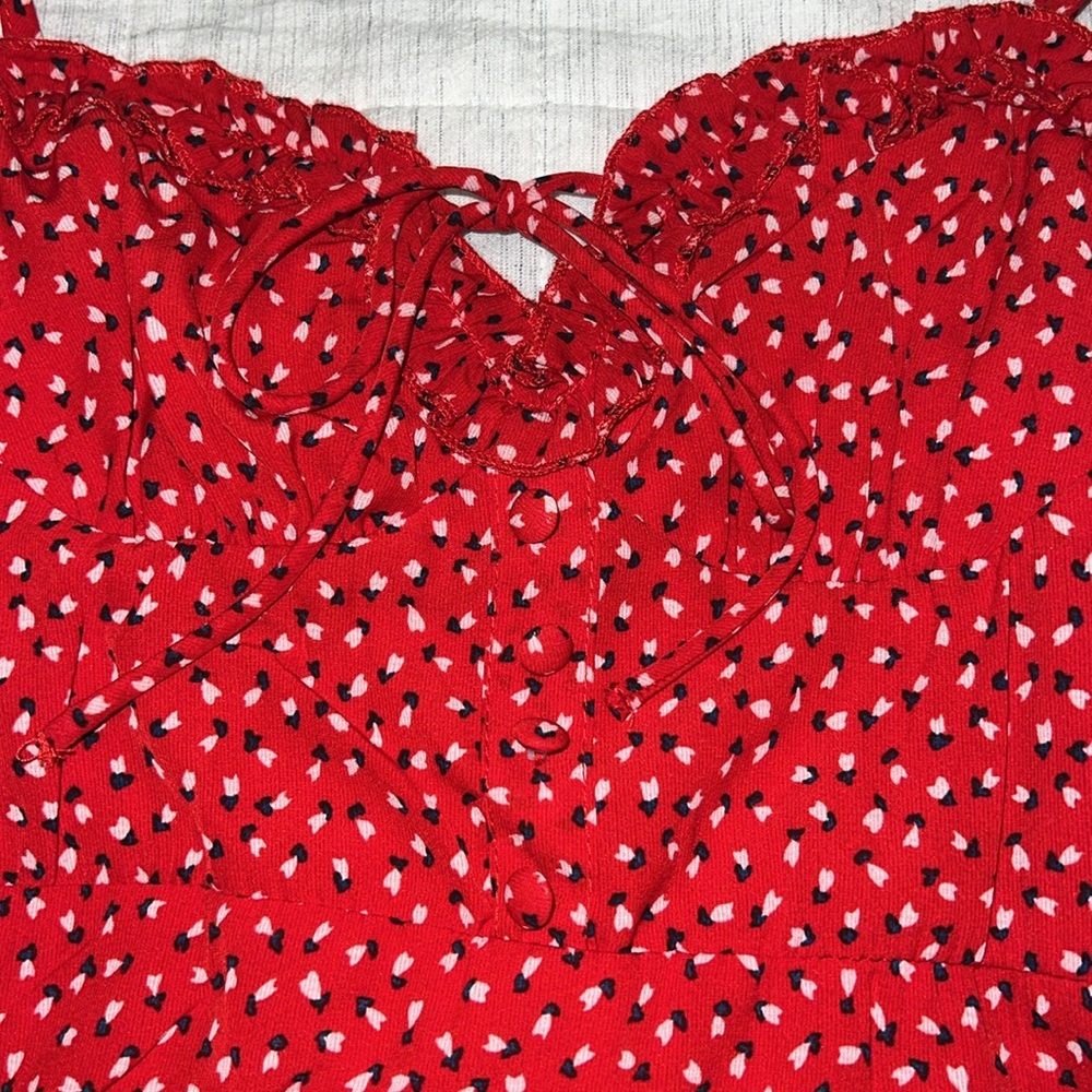 Red Mini Dress - Picture 4 of 4